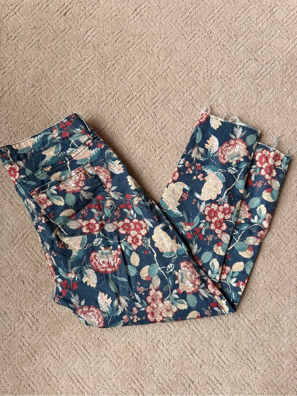 Vintage America Floral Jeans